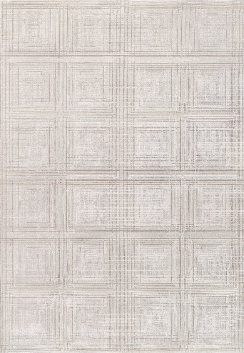 MT461780180 3.11 x 5.6 ft. Montrose Contemporary Modern & Geometric Rectangle Area Rug, Cream & Beige