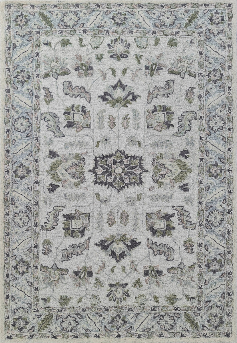 DY589083499 5 x 8 ft. Daisy Transitional & Floral Rectangle Area Rug, Sage & Multi Color