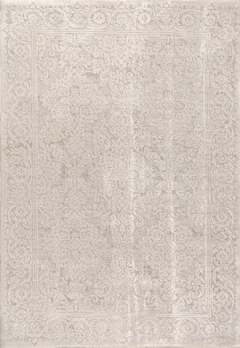 HM91210601100 7.10 x 10.6 ft. Hamilton Traditional Classic & Floral Rectangle Area Rug, Cream