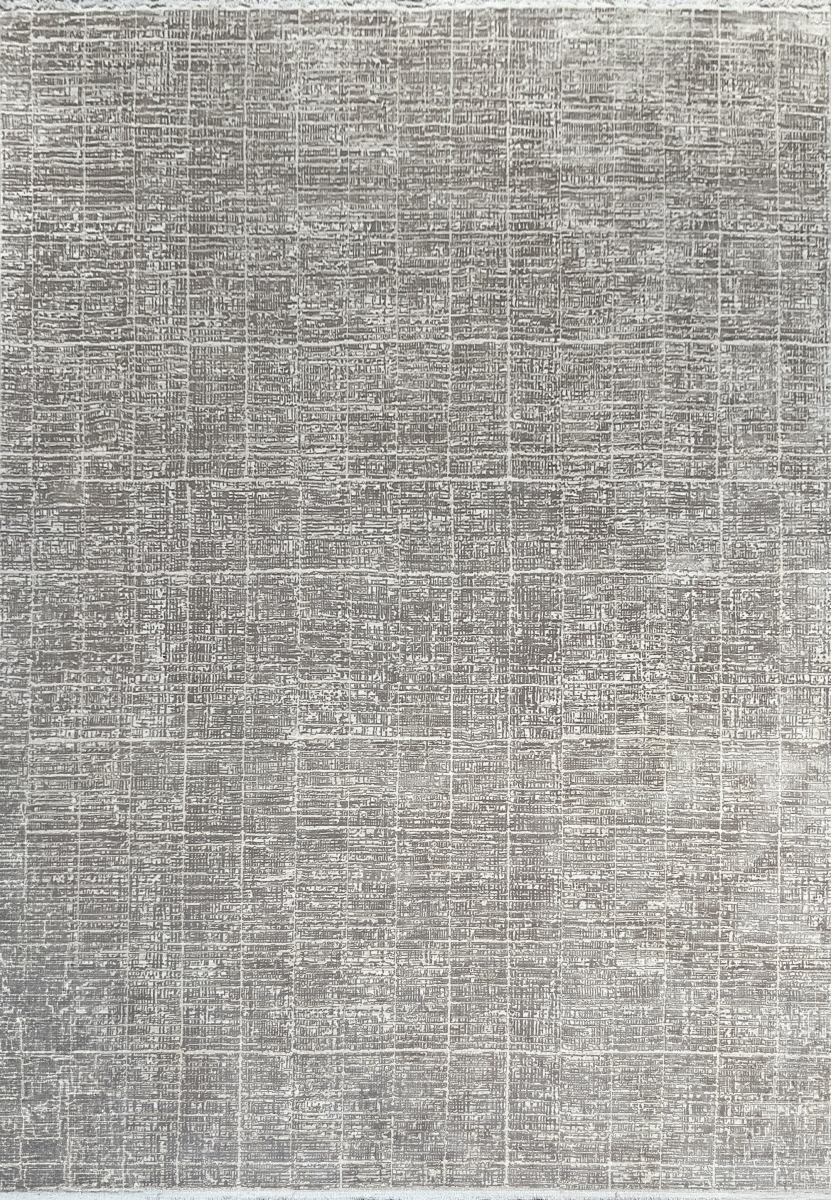 RU692188910 5.3 x 7.7 ft. Ruby Contemporary & Modern Rectangle Area Rug, Grey & Ivory