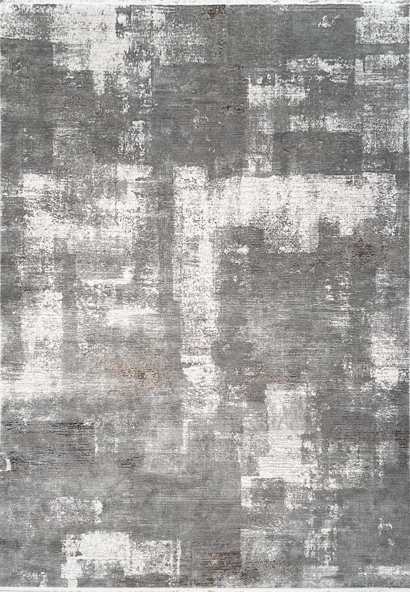 RU692190918 5.3 x 7.7 ft. Ruby Contemporary & Modern Rectangle Area Rug, Grey & Ivory - Brown