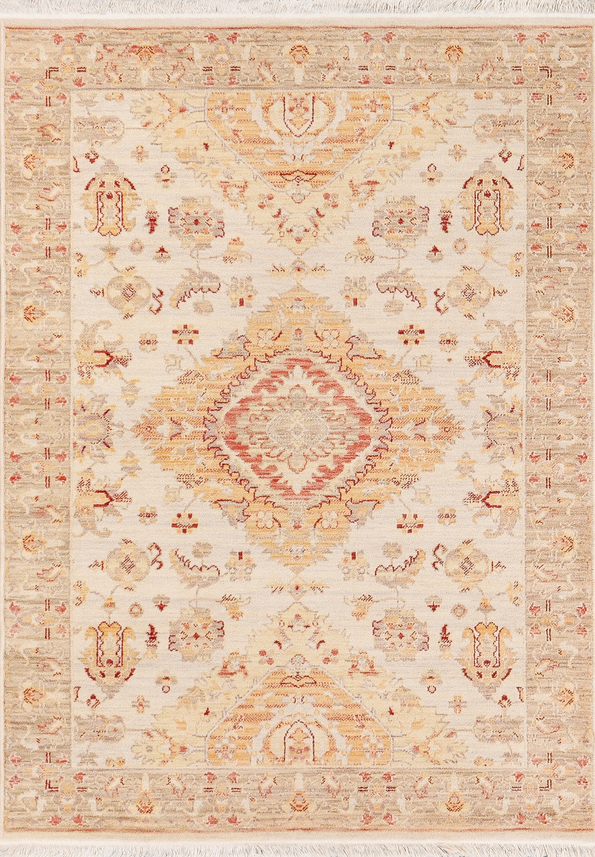 WD71018602869 6.7 x 9.6 ft. Wade Transitional Southwestern Rectangle Area Rug, Taupe & Rust - Multi Color