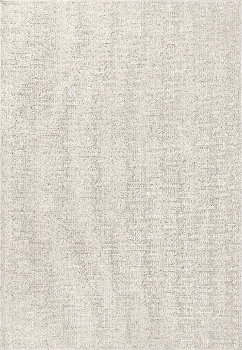 VU71014956100 6.7 x 9.6 ft. Vuna Contemporary & Modern Rectangle Area Rug, Ivory