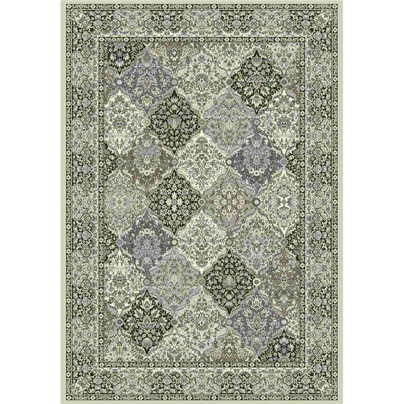Picture of Dynamic Rugs AN212570089696 Ancient Garden Runner Rug&#44; Cream & Grey - 2 ft. 2 in. x 11 ft.