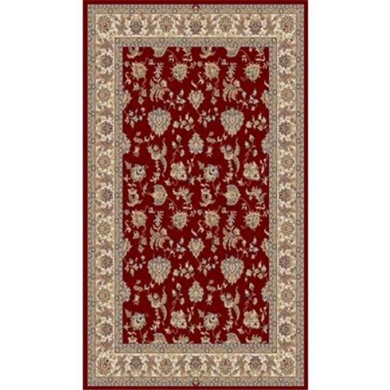 BR287226330 Brilliant Rectangular Rug- Red - 2 ft. 9 in. x 8 ft. 2 in.