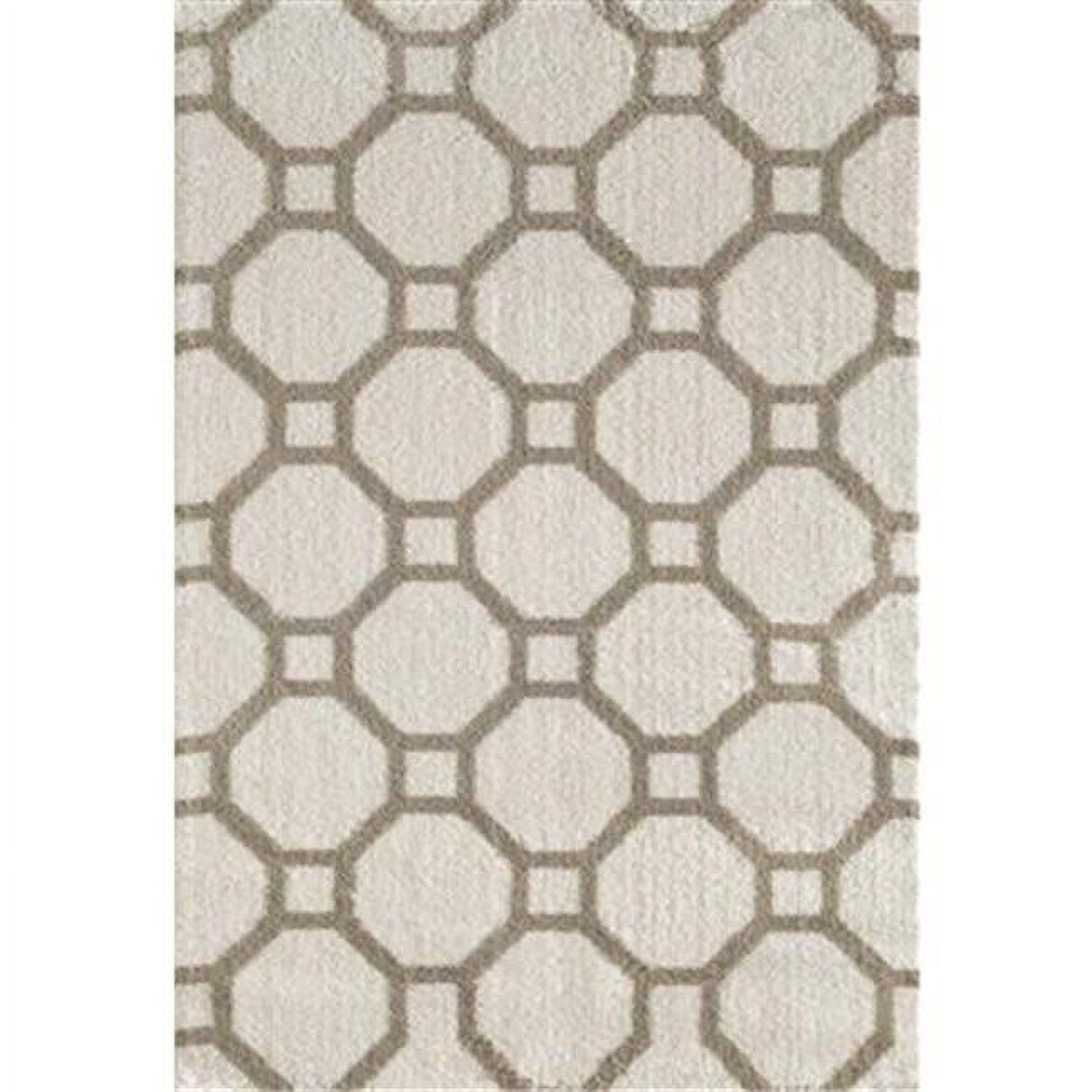 Picture of Dynamic Rugs SI245903110 Silky Shag Rectangular Rug&#44; White - 2 ft. x 3 ft. 3 in.
