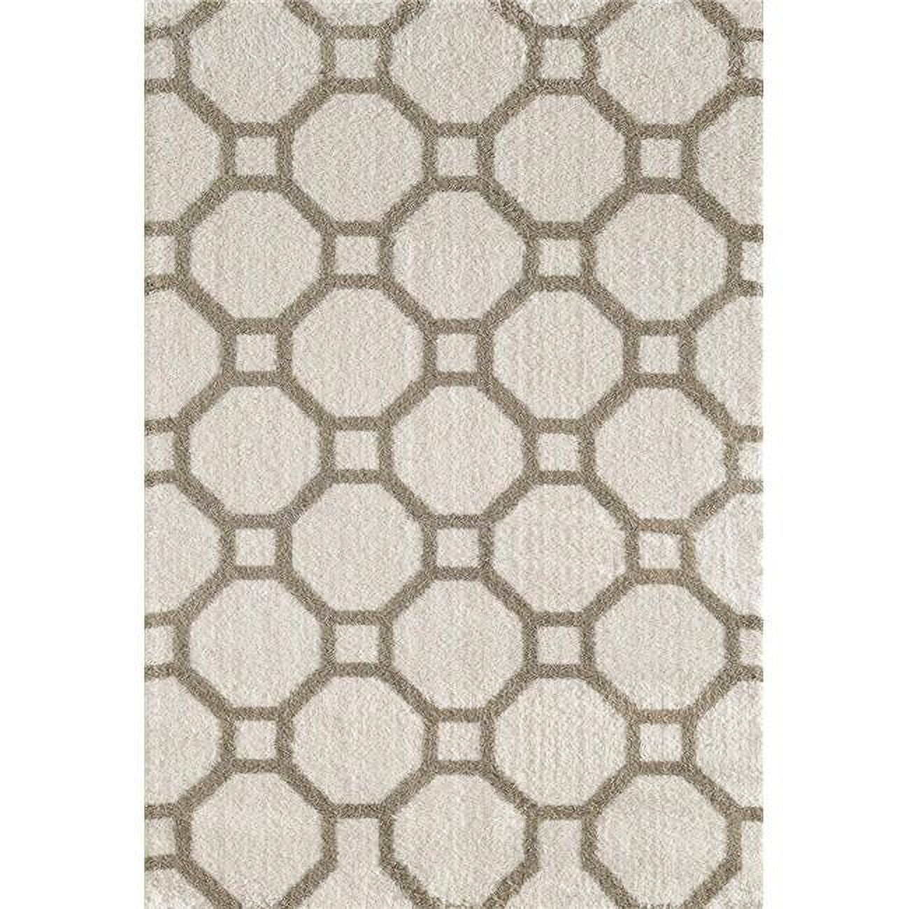 Picture of Dynamic Rugs SI7105903110 Silky Shag Rectangular Rug&#44; White - 6 ft. 7 in. x 9 ft. 6 in.