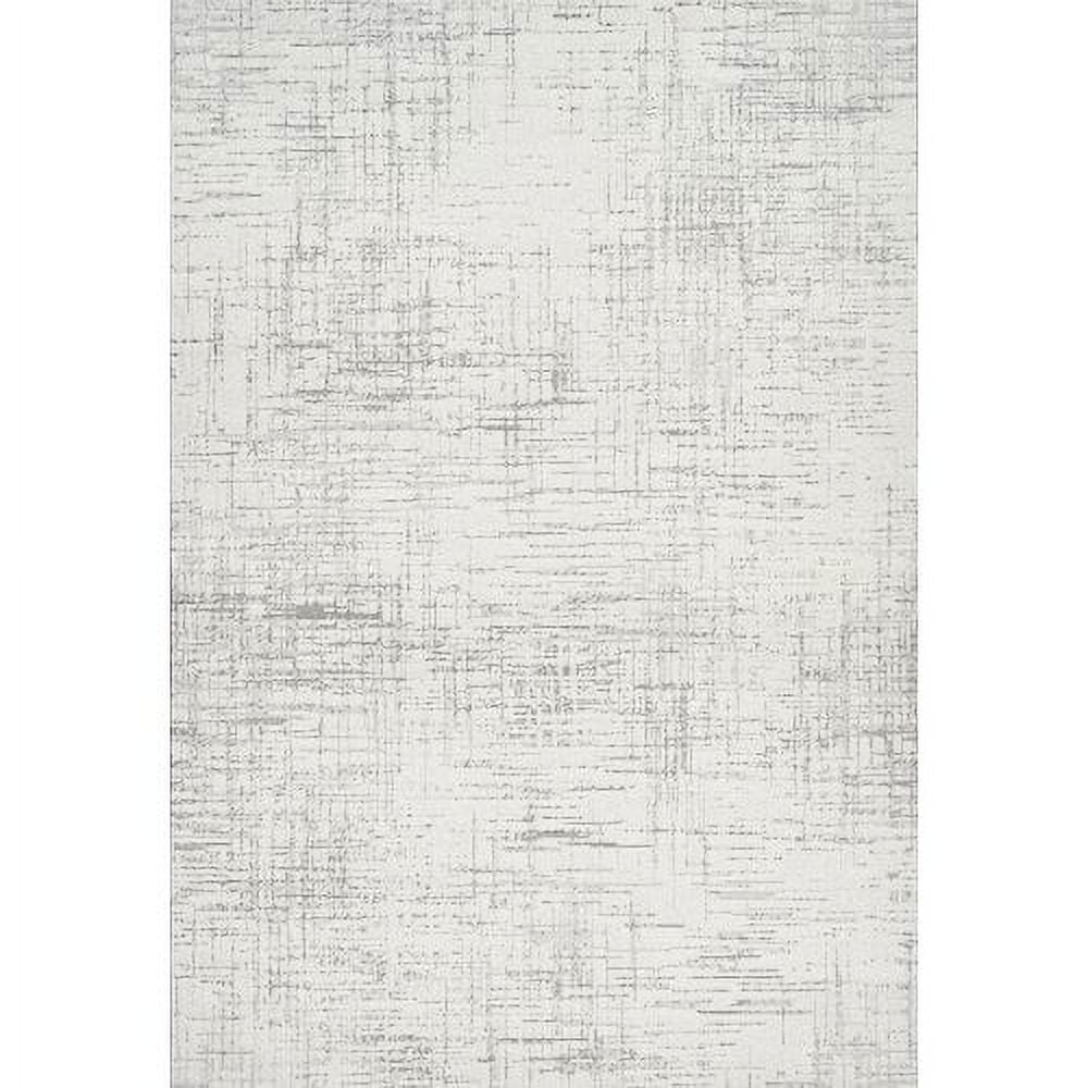 Picture of Dynamic Rugs MS91212189910 Mysterio Rugs&#44; Silver -7.10 x 10.10 in.