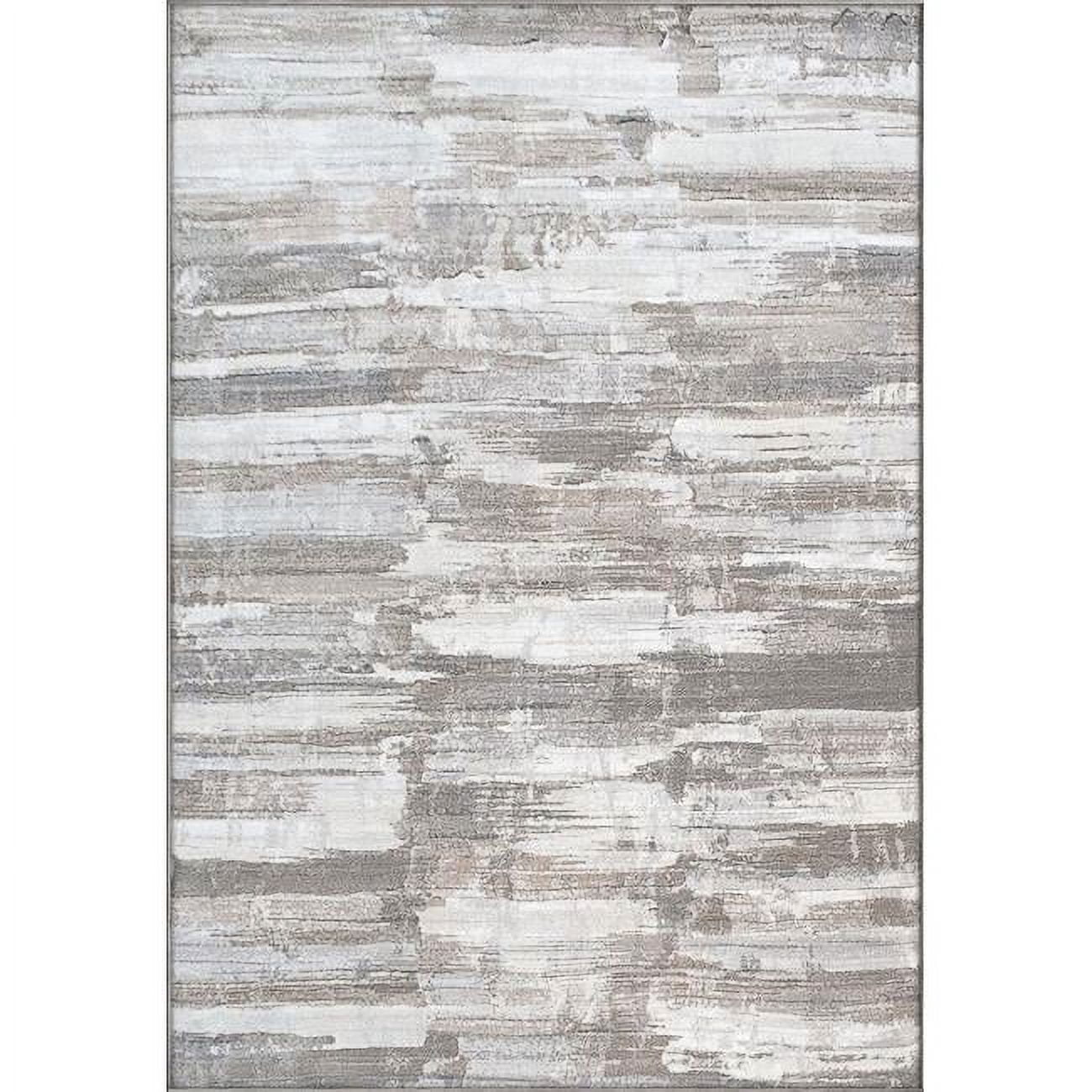 EC24634237555 2 ft. x 3 ft. 11 in. Eclipse 63423 Rectangle Contemporary Area Rug - 7555 Beige