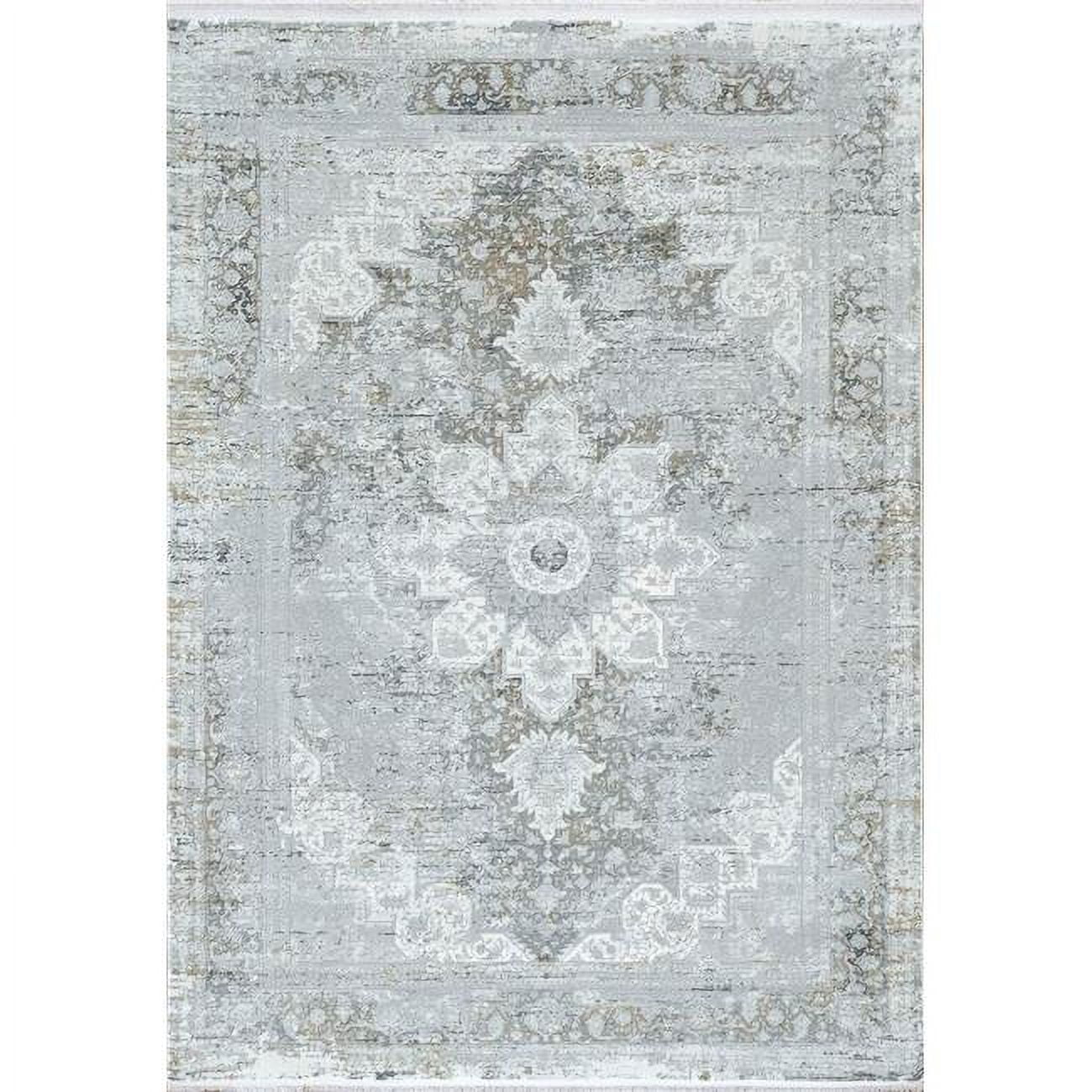 RU9122161900 7 ft. 10 in. x 10 ft. 10 in. Ruby 2161 Rectangle Transitional Area Rug - 900 Grey