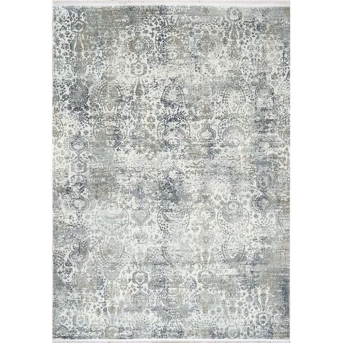 RU692162190 5 ft. 3 in. x 7 ft. 7 in. Ruby 2162 Rectangle Modern Area Rug - 190 Ivory & Grey
