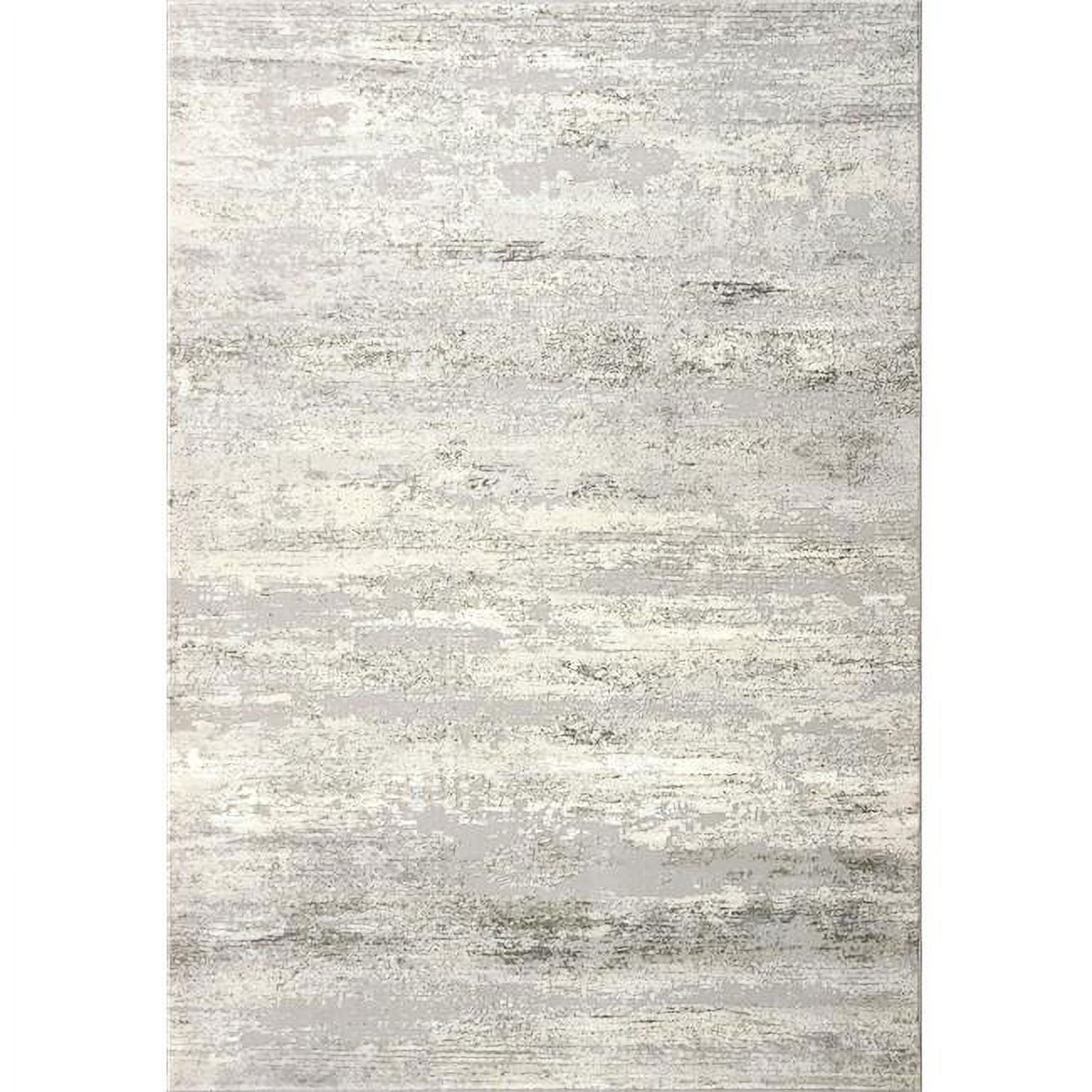 CO46520196444 3 ft. 11 in. x 5 ft. 7 in. Couture 52019 Rectangle Contemporary Area Rug - 6444 Ivory & Grey