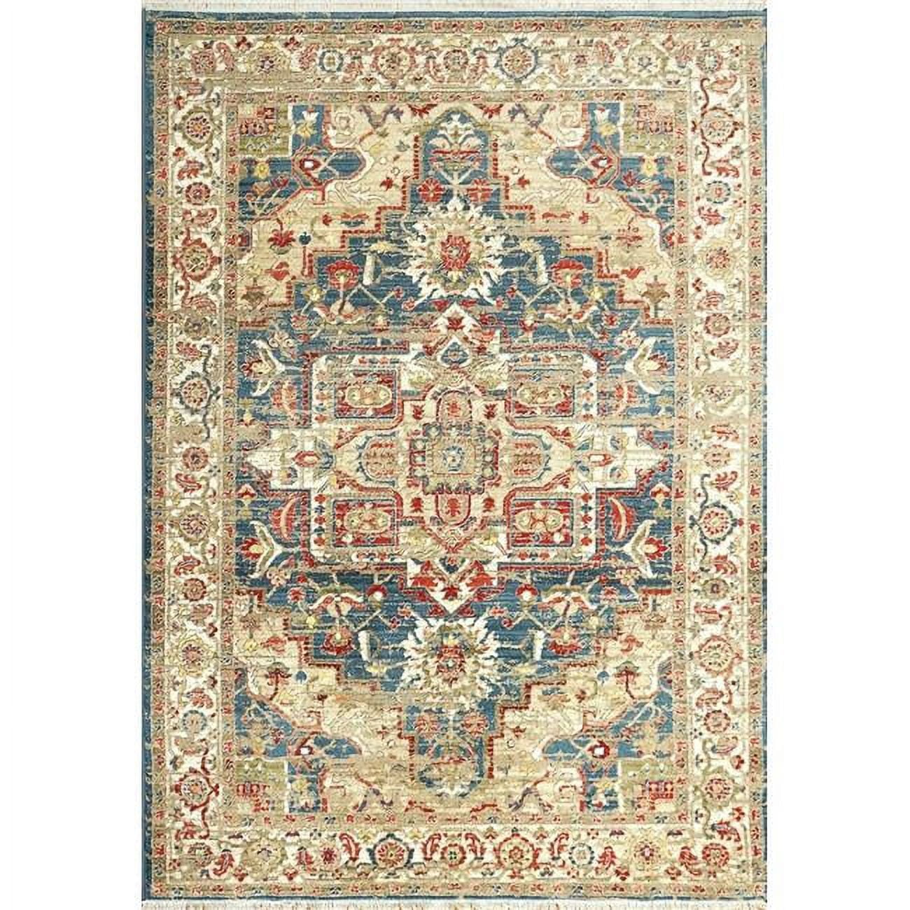 JN246882530 2 ft. x 3 ft. 11 in. Juno 6882 Rectangle Transitional Area Rug - 530 Navy & Red