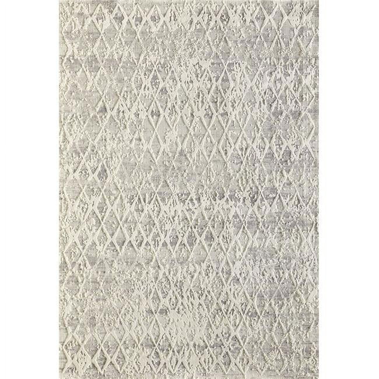 Picture of Dynamic Rugs QU2427039111 2 ft. x 3 ft. 11 in. Quartz 27039 Rectangle Traditional Area Rug - 111 Ivory & Silver