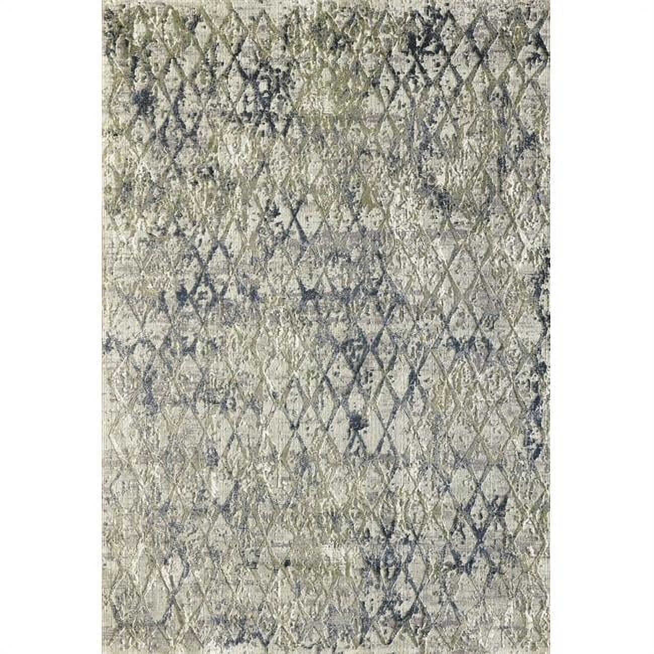 Picture of Dynamic Rugs QU2827039115 2 ft. 2 in. x 7 ft. 7 in. Quartz 27039 Rectangle Traditional Area Rug - 115 Light Beige & Grey