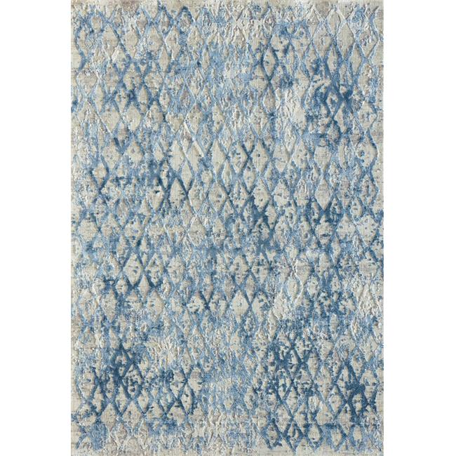 Picture of Dynamic Rugs QU71027039500 6 ft. 7 in. x 9 ft. 6 in. Quartz 27039 Rectangle Traditional Area Rug - 500 Ivory & Blue