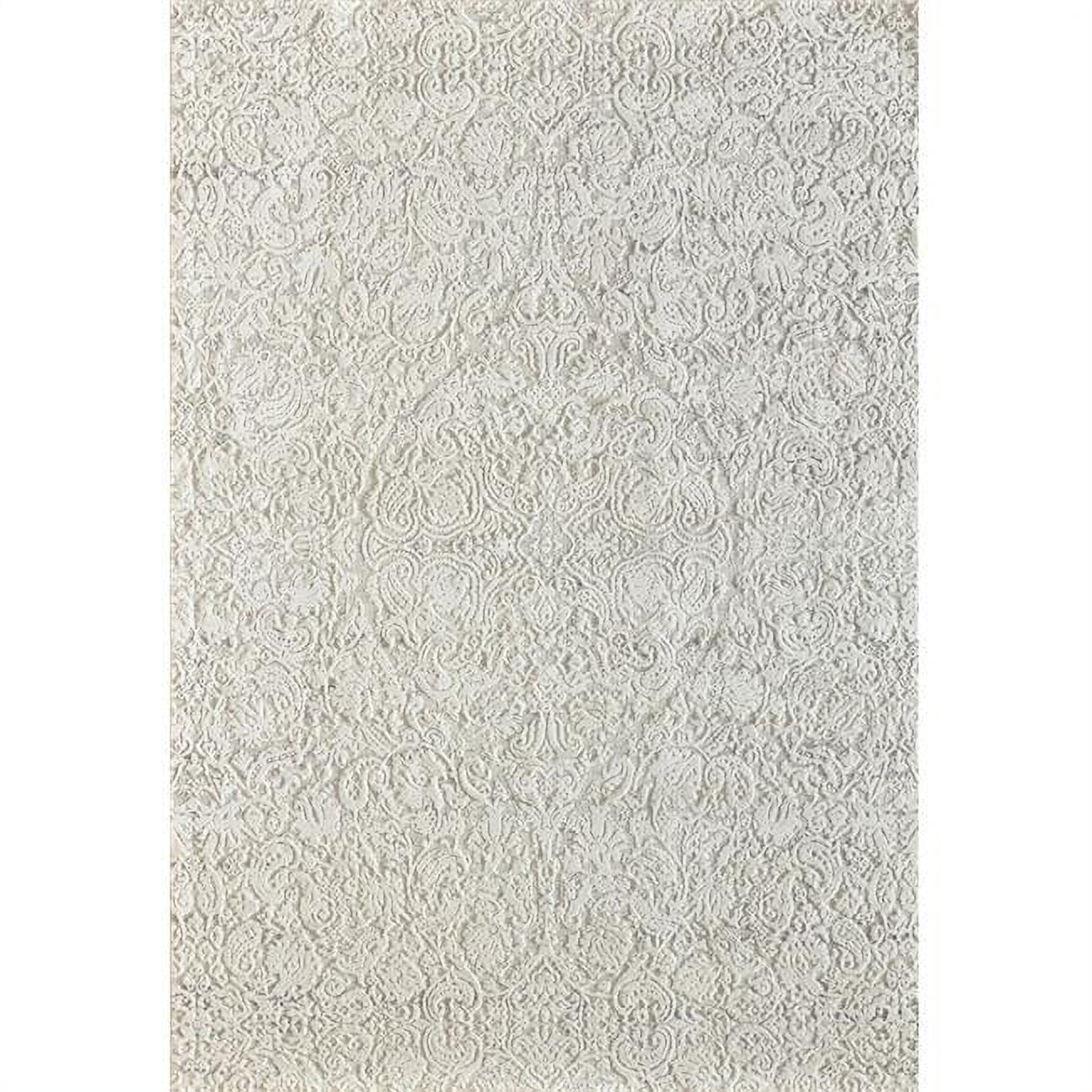Picture of Dynamic Rugs QU2427040100 2 ft. x 3 ft. 11 in. Quartz 27040 Rectangle Traditional Area Rug - 100 Ivory