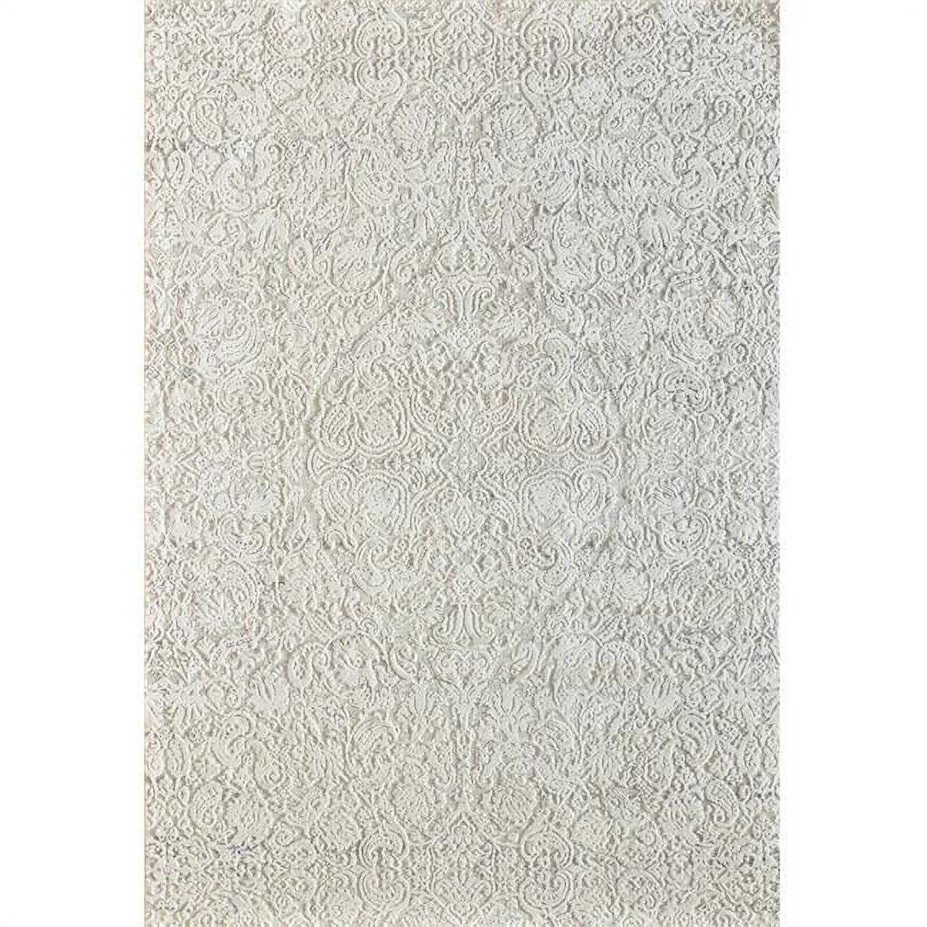 Picture of Dynamic Rugs QU2827040100 2 ft. 2 in. x 7 ft. 7 in. Quartz 27040 Rectangle Traditional Area Rug - 100 Ivory