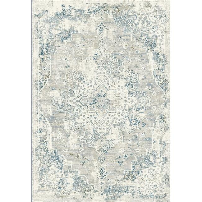 5 ft. 3 in. x 7 ft. 7 in. Quartz 27064 Rectangle Transitional Area Rug - 195 Ivory, Grey & Blue