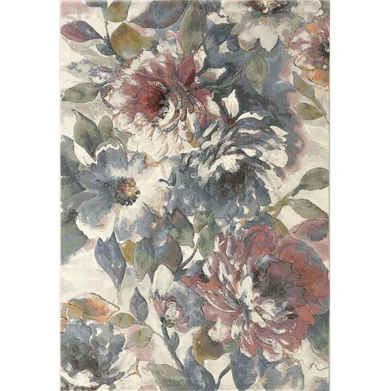 EC46634217626 3 ft. 11 in. x 5 ft. 7 in. Eclipse 63421 Rectangle Contemporary Area Rug - 7626 Multi Color