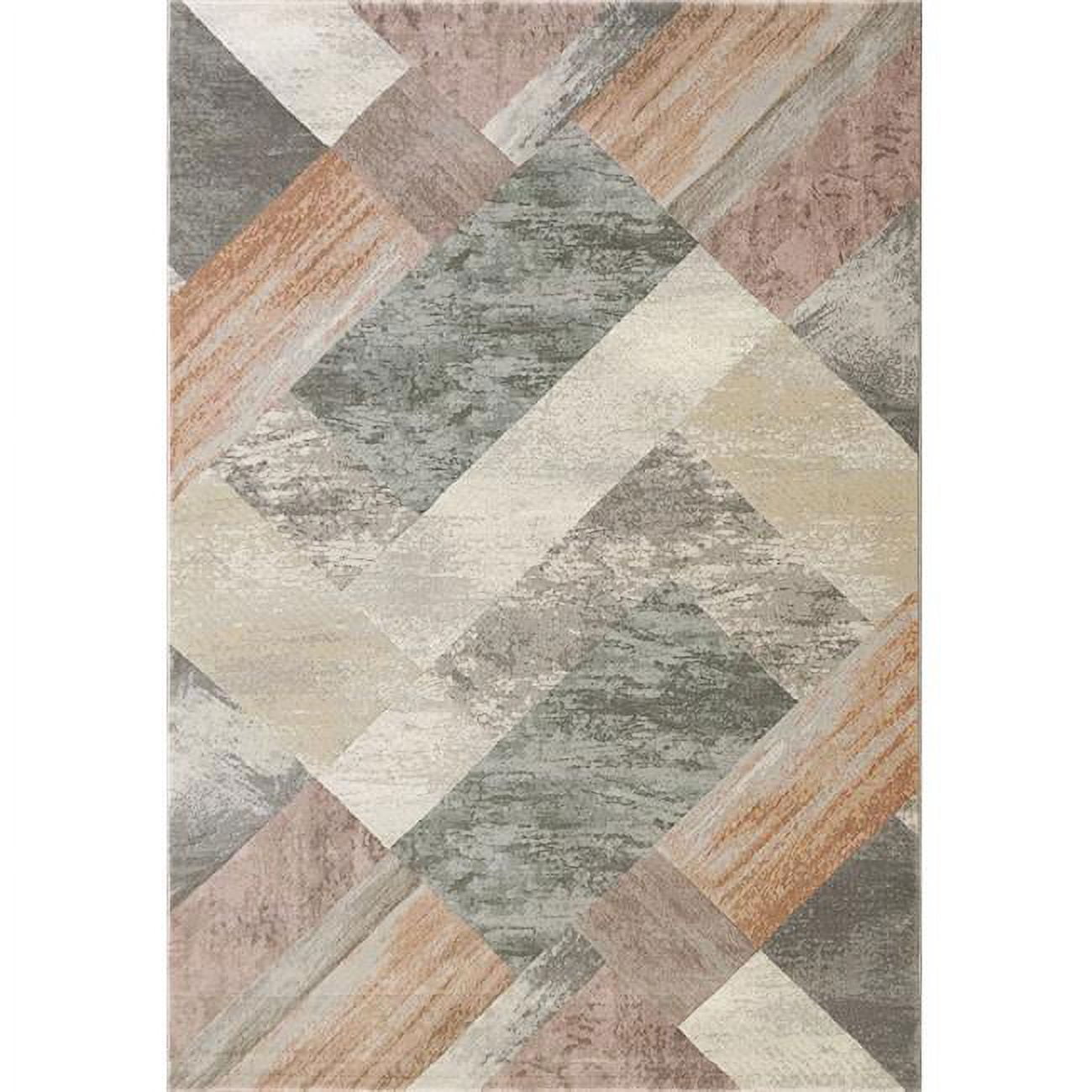 EC46634843747 3 ft. 11 in. x 5 ft. 7 in. Eclipse 63484 Rectangle Contemporary Area Rug - 3747 Multi Color
