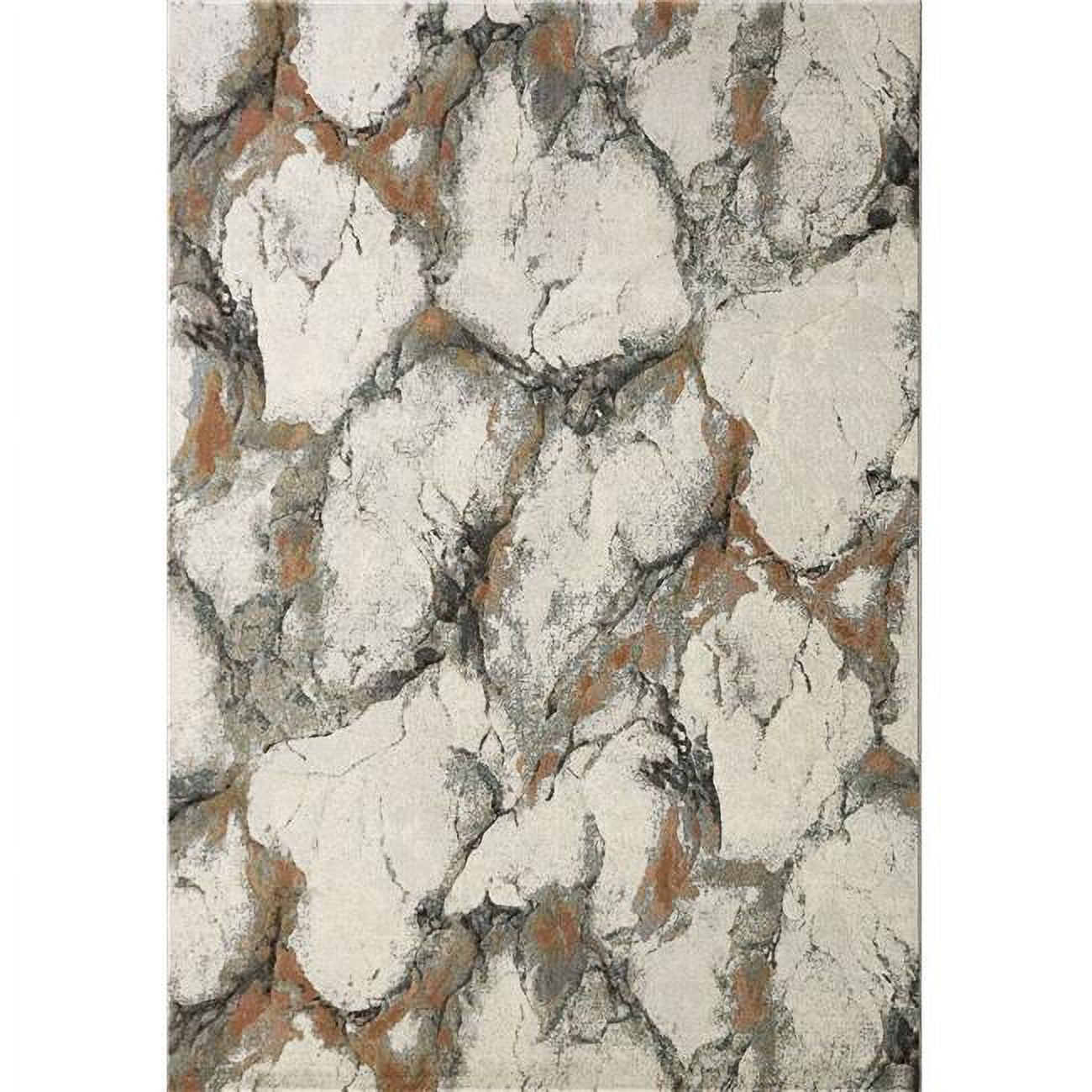 EC46634946676 3 ft. 11 in. x 5 ft. 7 in. Eclipse 63494 Rectangle Contemporary Area Rug - 6676 Grey & Multi Color
