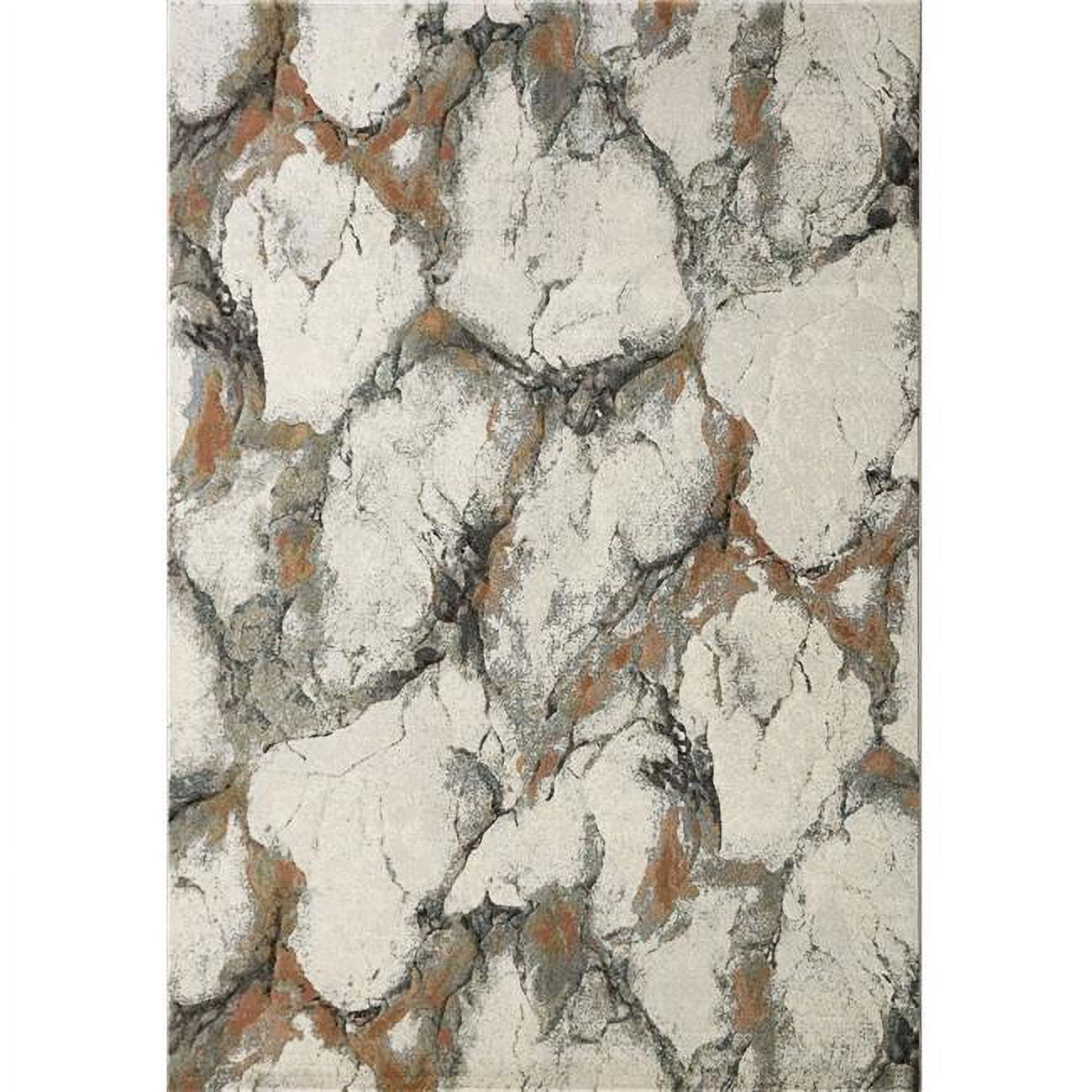 EC69634946676 5 ft. 3 in. x 7 ft. 7 in. Eclipse 63494 Rectangle Contemporary Area Rug - 6676 Grey & Multi Color