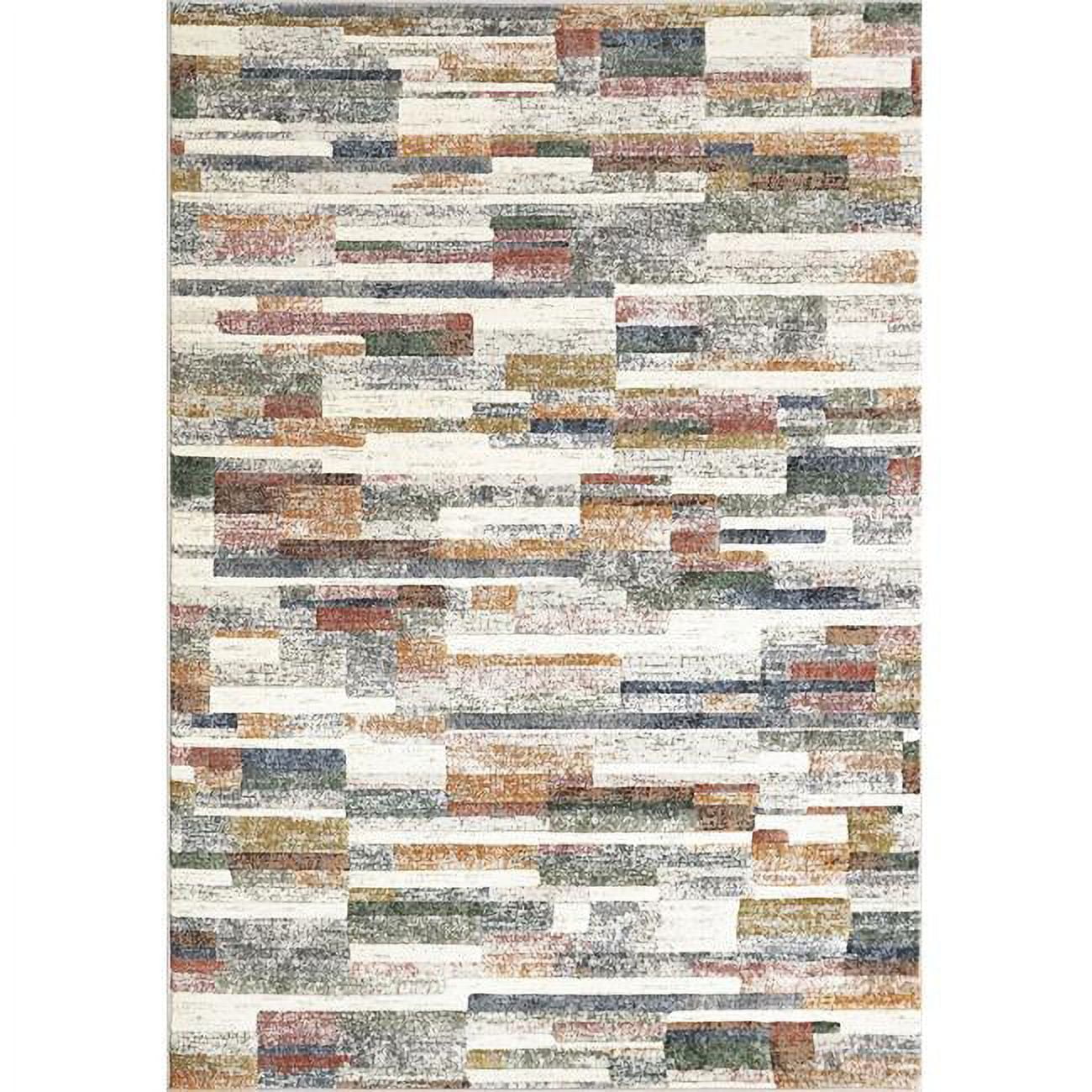 EC69635257626 5 ft. 3 in. x 7 ft. 7 in. Eclipse 63525 Rectangle Contemporary Area Rug - 7626 Multi Color