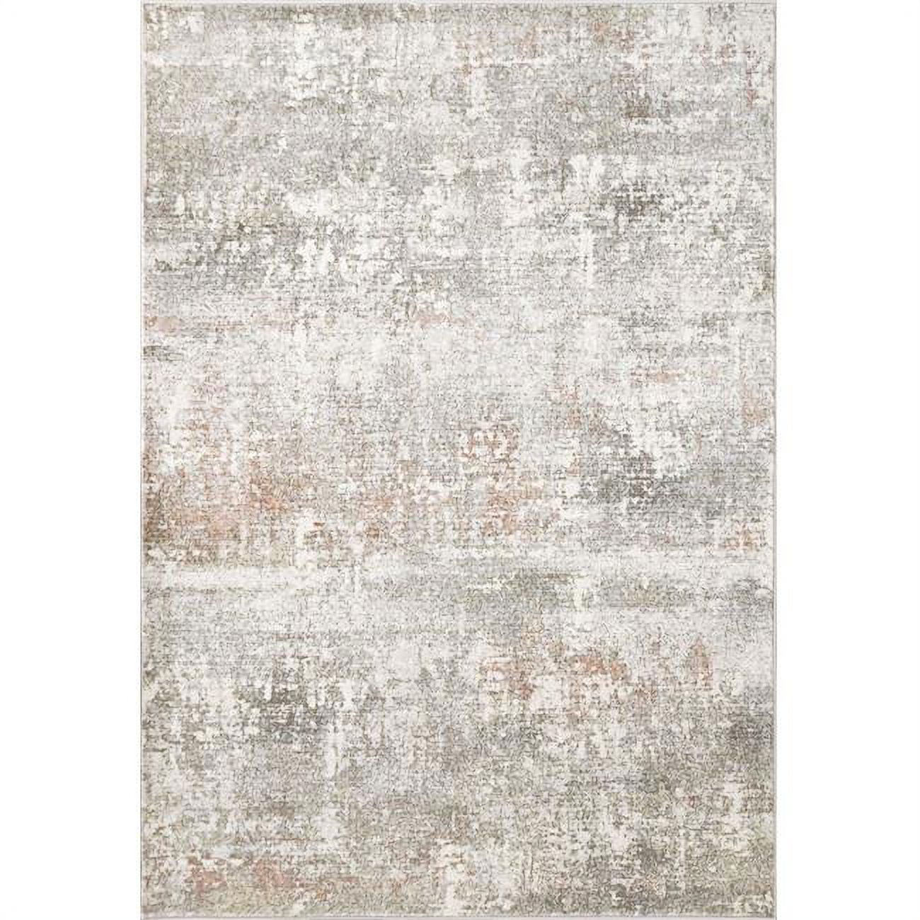 EC69635663747 5 ft. 3 in. x 7 ft. 7 in. Eclipse 63566 Rectangle Contemporary Area Rug - 3747 Beige & Grey