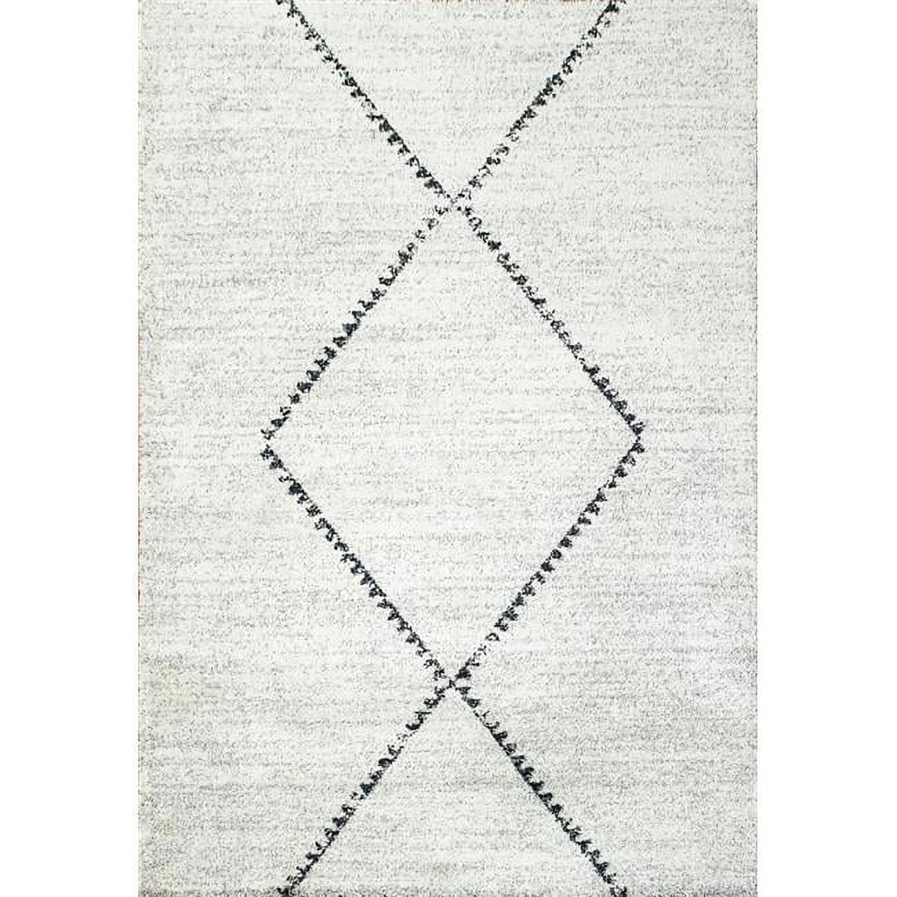 Picture of Dynamic Rugs MR24232296288 2 ft. x 3 ft. 11 in. Mehari 23229 Rectangle Contemporary Shag Rug - 6288 Ivory & Grey