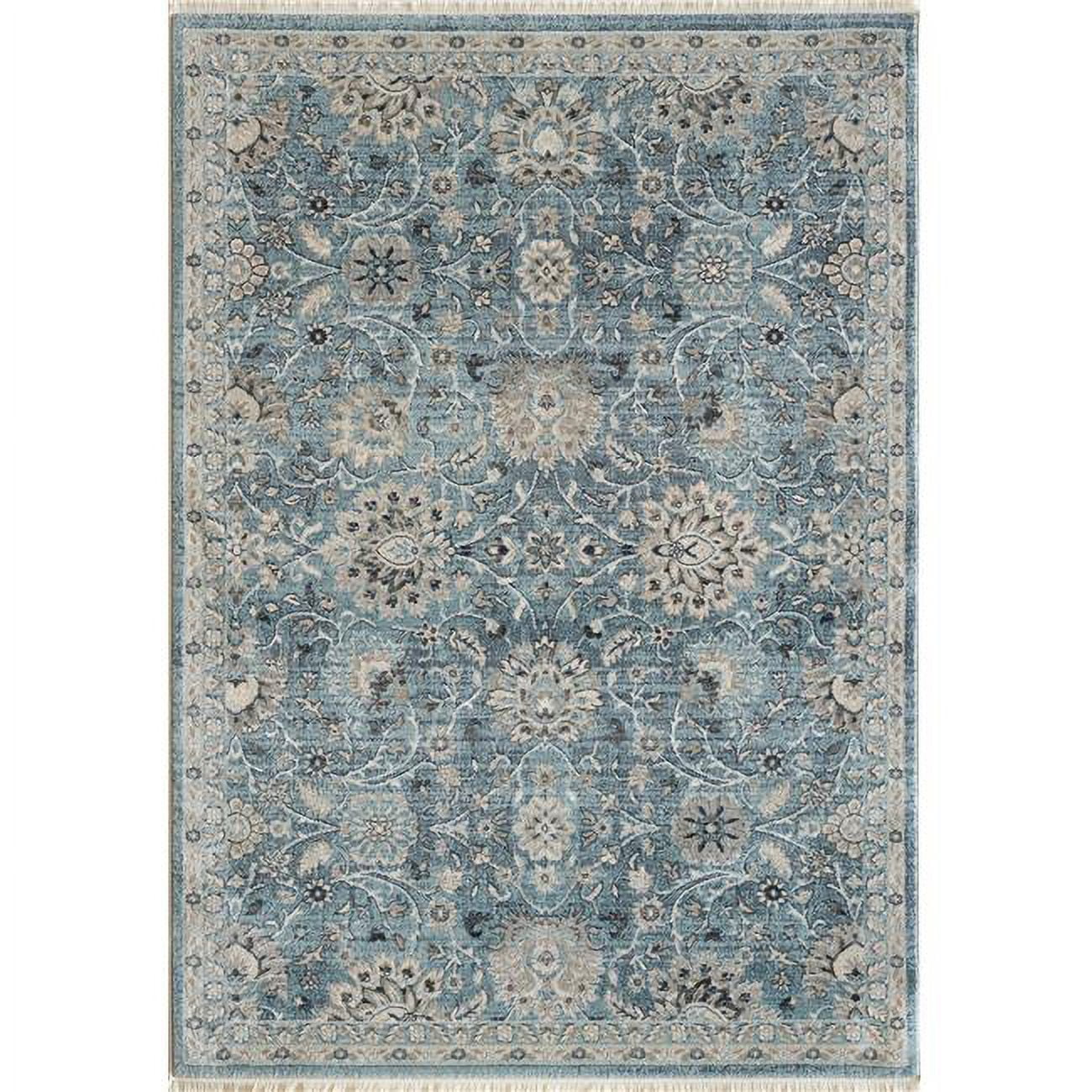 JN10146883500 9 ft. 2 in. x 12 ft. 6 in. Juno 6883 Rectangle Transitional Area Rug - 500 Light Blue