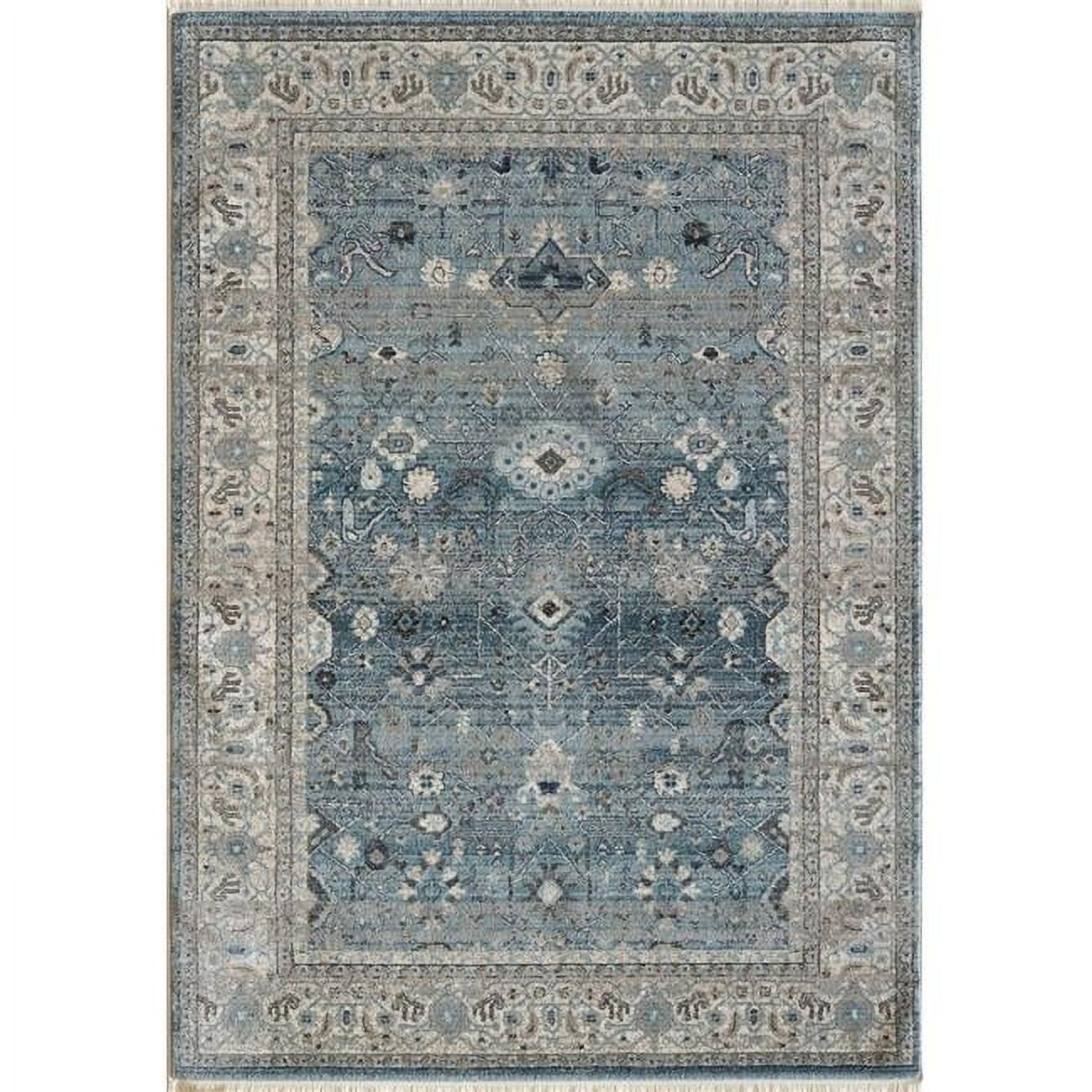 JN696881500 5 ft. 3 in. x 7 ft. 7 in. Juno 6881 Rectangle Transitional Area Rug - 500 Light Blue