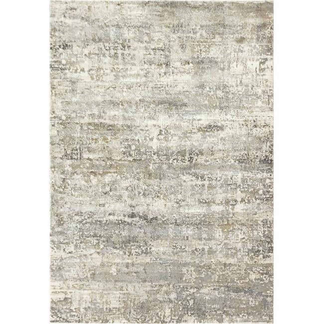 CC243533190 2 ft. x 3 ft. 11 in. Castilla 3533 Rectangle Modern Area Rug - 190 Cream & Grey