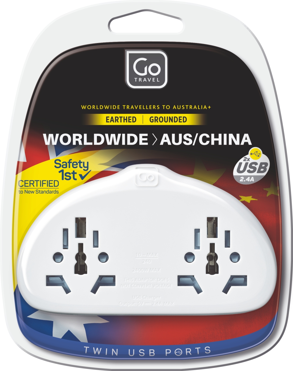 Picture of Go Travel 633 World - AUS & China Adaptor Duo Plus USB