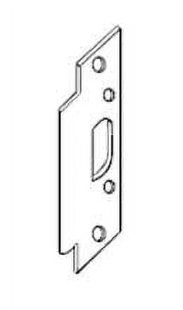 2-SS-SL 4.87 in. Silver Coated Security Door Strike