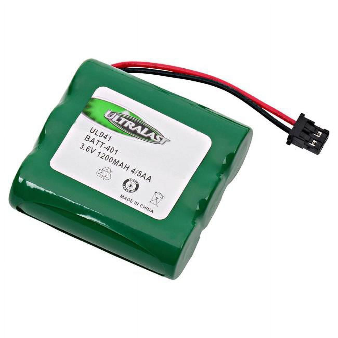 Picture of Ultralast BATT-401 3.6V & 1150 mAh Replacement Nickel Metal Hydride Battery for GE-Sanyo - 49001 Cordless Phone