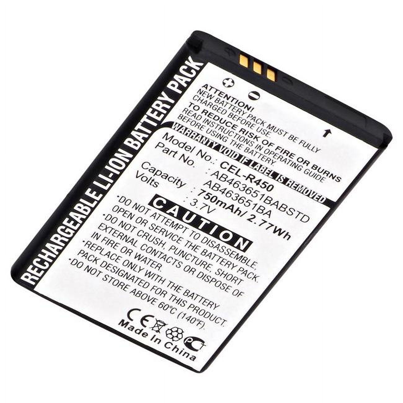 Picture of Ultralast CEL-R450 3.7V & 750 mAh Replacement Lithium-Ion Battery for Samsung Exclaim Cellular Phone