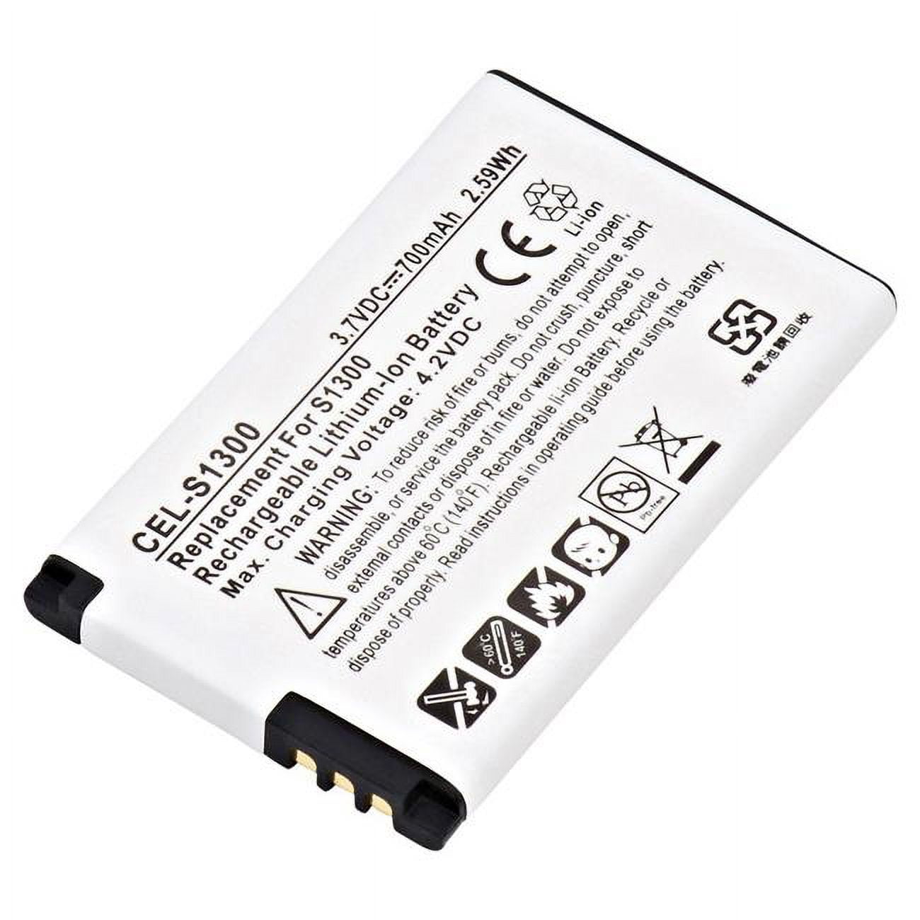 Picture of Ultralast CEL-S1300 3.7V & 800 mAh Replacement Lithium-Ion Battery for Kyocera Domino S1310 Cellular Phone
