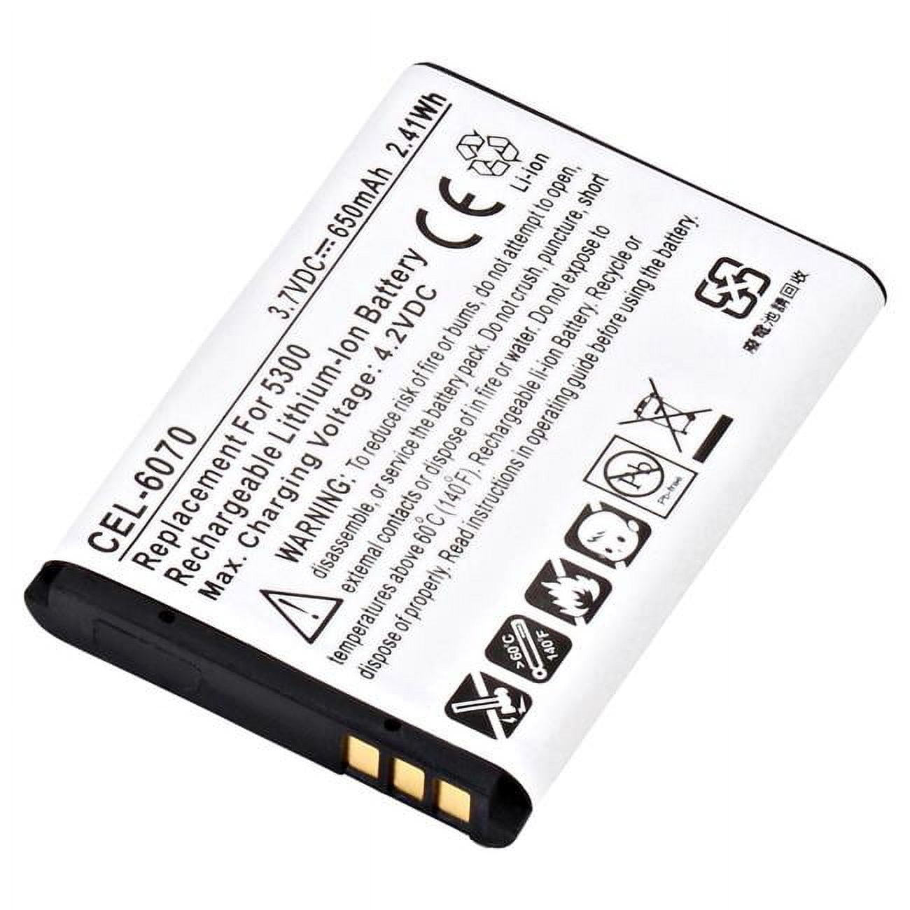 Picture of Ultralast CEL-6070 3.7V & 900 mAh Replacement Lithium-Ion Battery for Nokia 3220 Cellular Phone