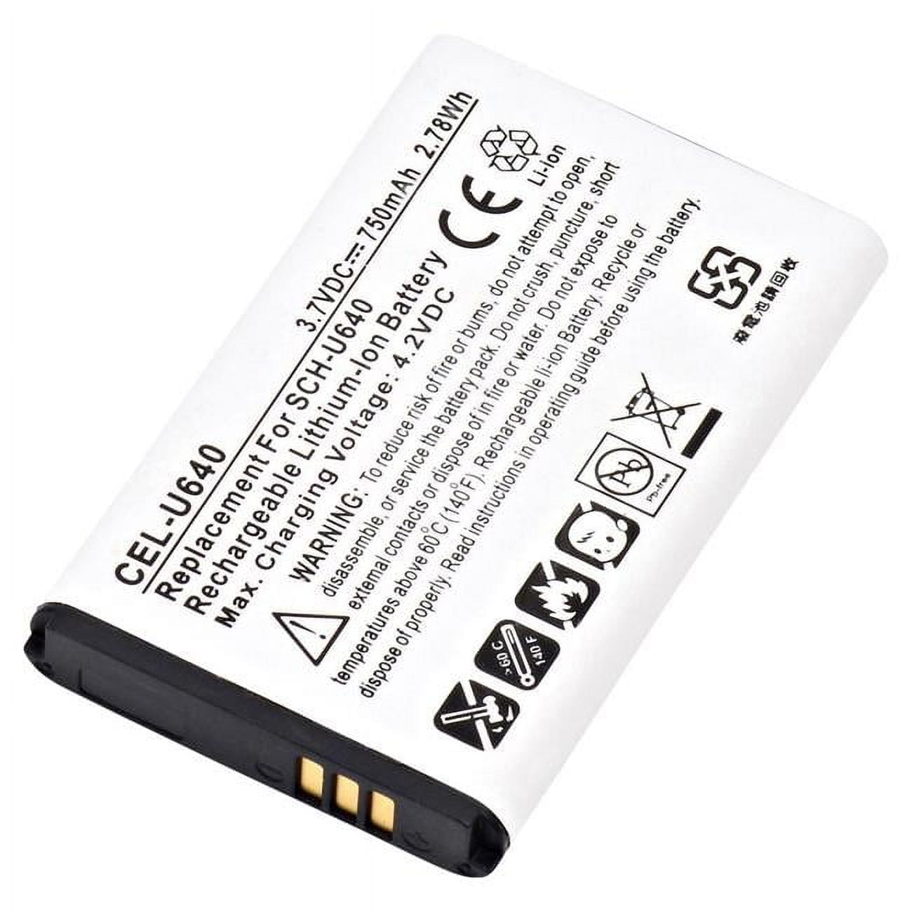 Picture of Ultralast CEL-U640 3.7V & 750 mAh Replacement Lithium-Ion Battery for Samsung Convoy Cellular Phone