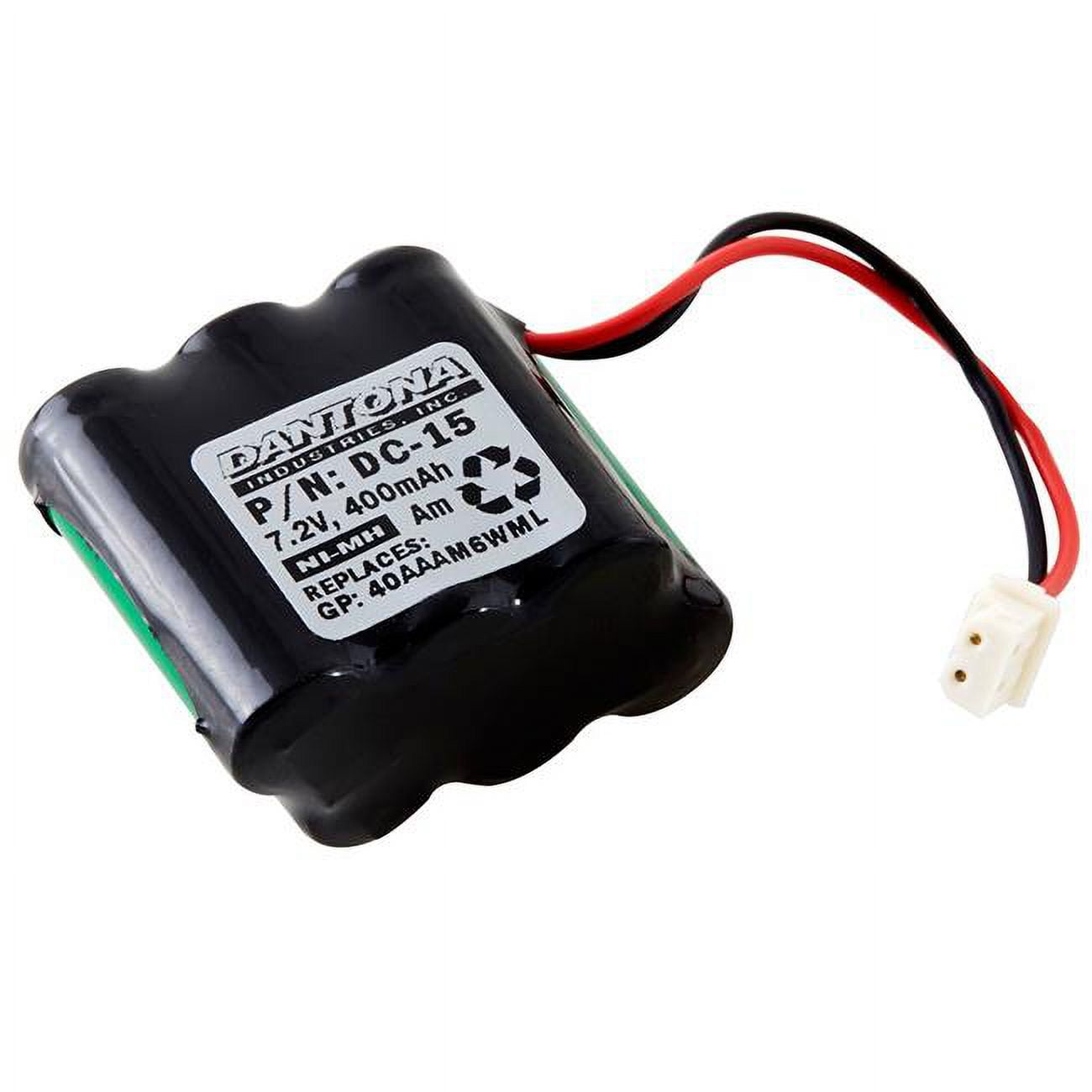 Picture of Dantona DC-15 7.2V & 400 mAh Dog Collar Nickel Battery for GP-40AAAM6WML