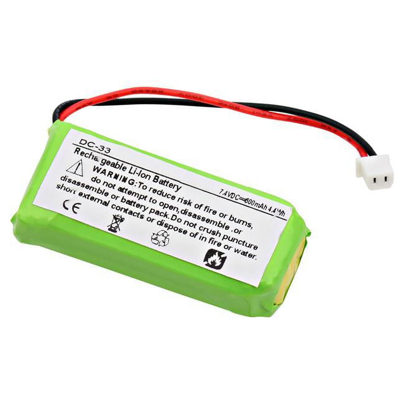 Picture of Dantona DC-33 7.4V & 500 mAh Dog Collar Battery for AE Energy - AE602048P6H&#44; AE602248P6H