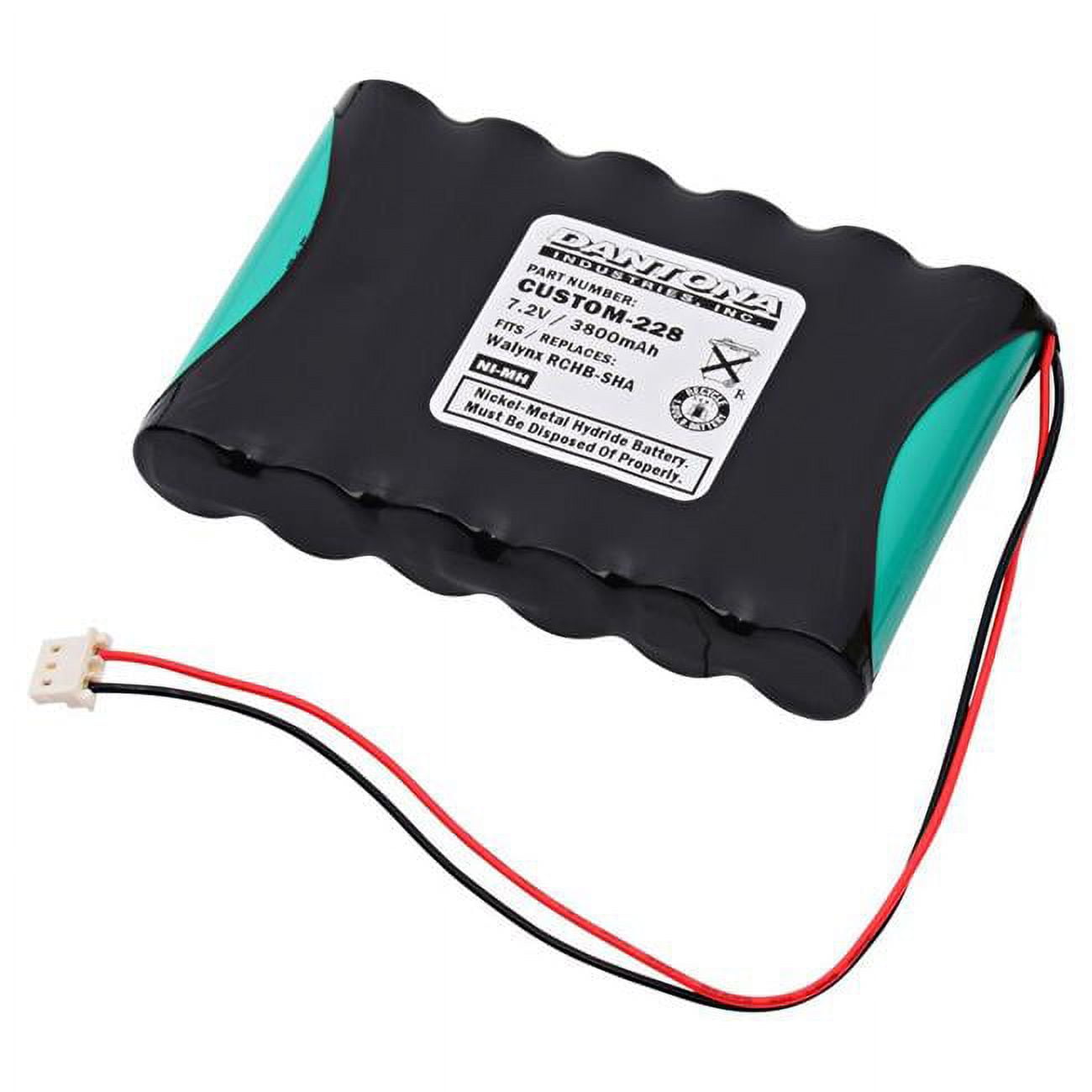 Picture of Dantona CUSTOM-228 4.8V & 800 mAh Replacement Nickel Cadmium Battery for Honeywell - LYNXRCHKIT-SHA Lynx Emergency Lighting