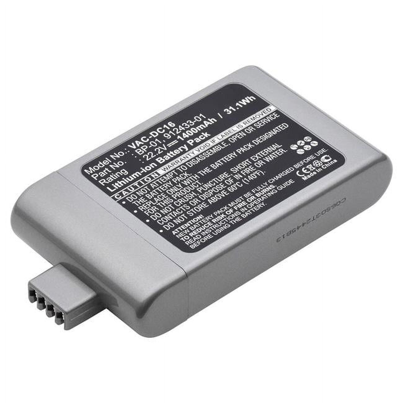 Picture of Dantona VAC-DC16 22.2V & 1400 mAh Lithium-Ion Replacement Battery for Dyson - 912433-01