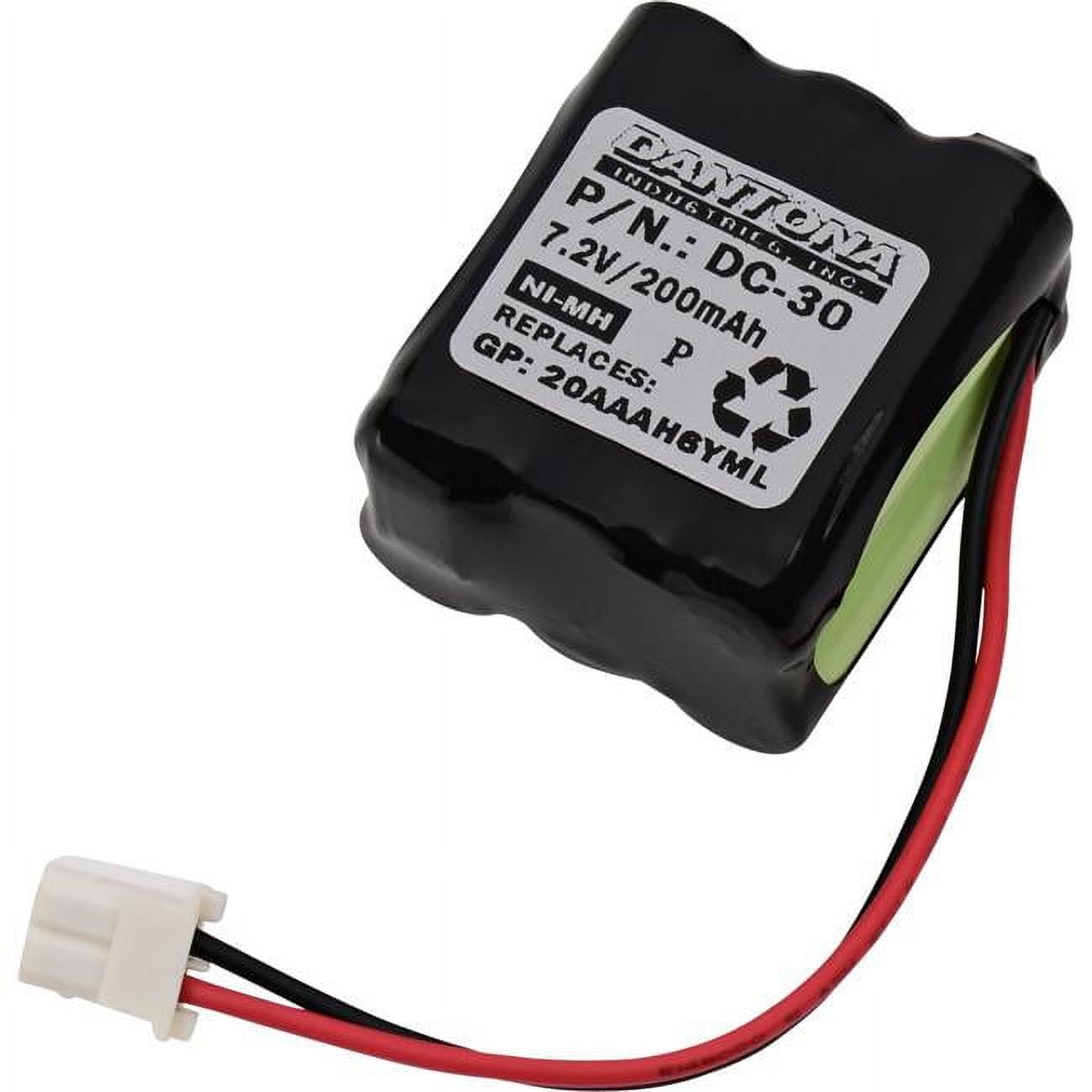 Picture of Dantona DC-30 7.2V & 200 mAh Dog Collar Nickel Metal Hydride Battery for GP-20AAAAH6YML
