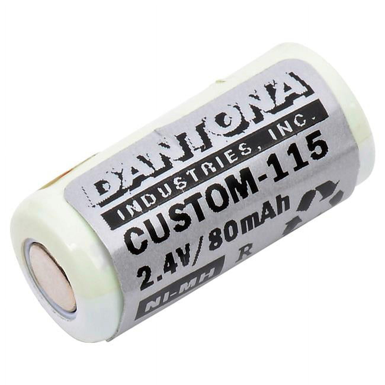 Picture of Dantona CUSTOM-115 2.4V & 80 mAh Nickel Metal Hydride Replacement Battery for GP-7AAAHR2A