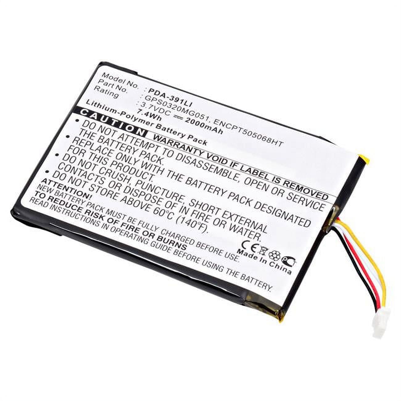 Picture of Dantona PDA-391LI 3.7V & 2000 mAh Replacement Lithium-Ion Battery for Sky Golf GPS