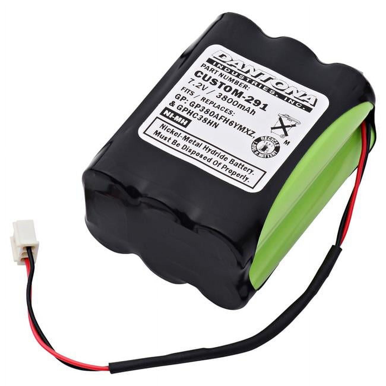 Picture of Dantona CUSTOM-291 7.2V & 3800 mAh Replacement Nickel Battery for GP-GP380AFH6YMXZ