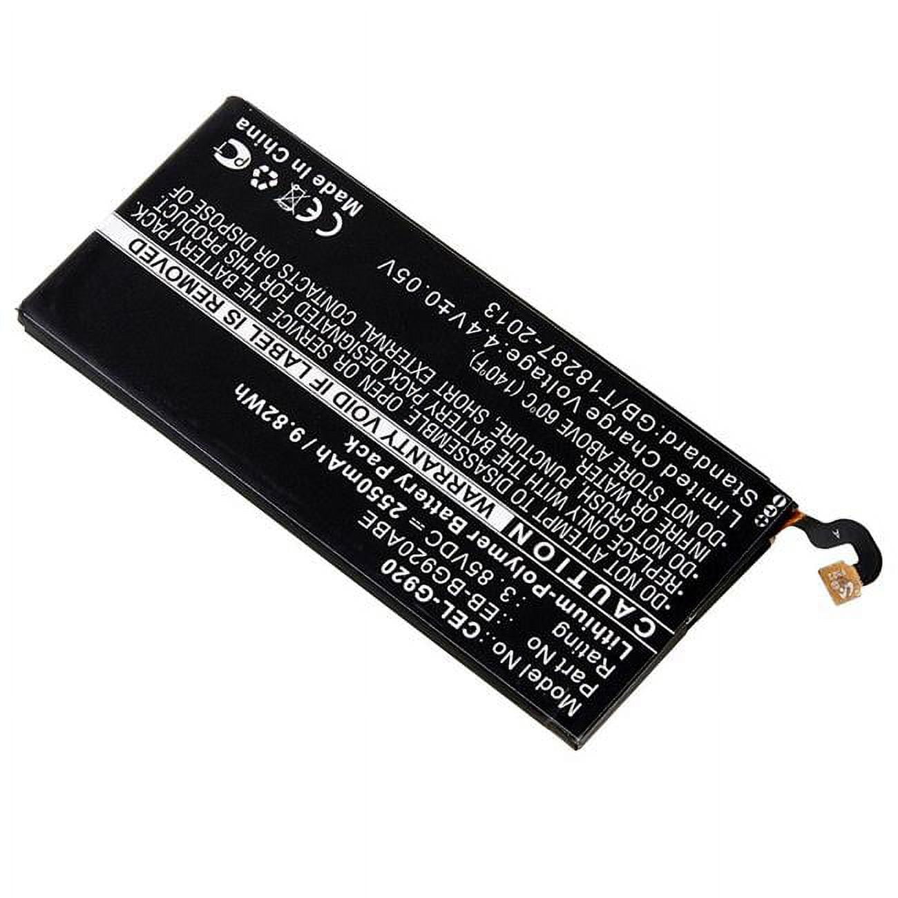 Picture of Dantona CEL-G920 3.8V & 2550 mAh Replacement Lithium Polymer Battery Fits for Samsung Galaxy S6 Cellular Phone