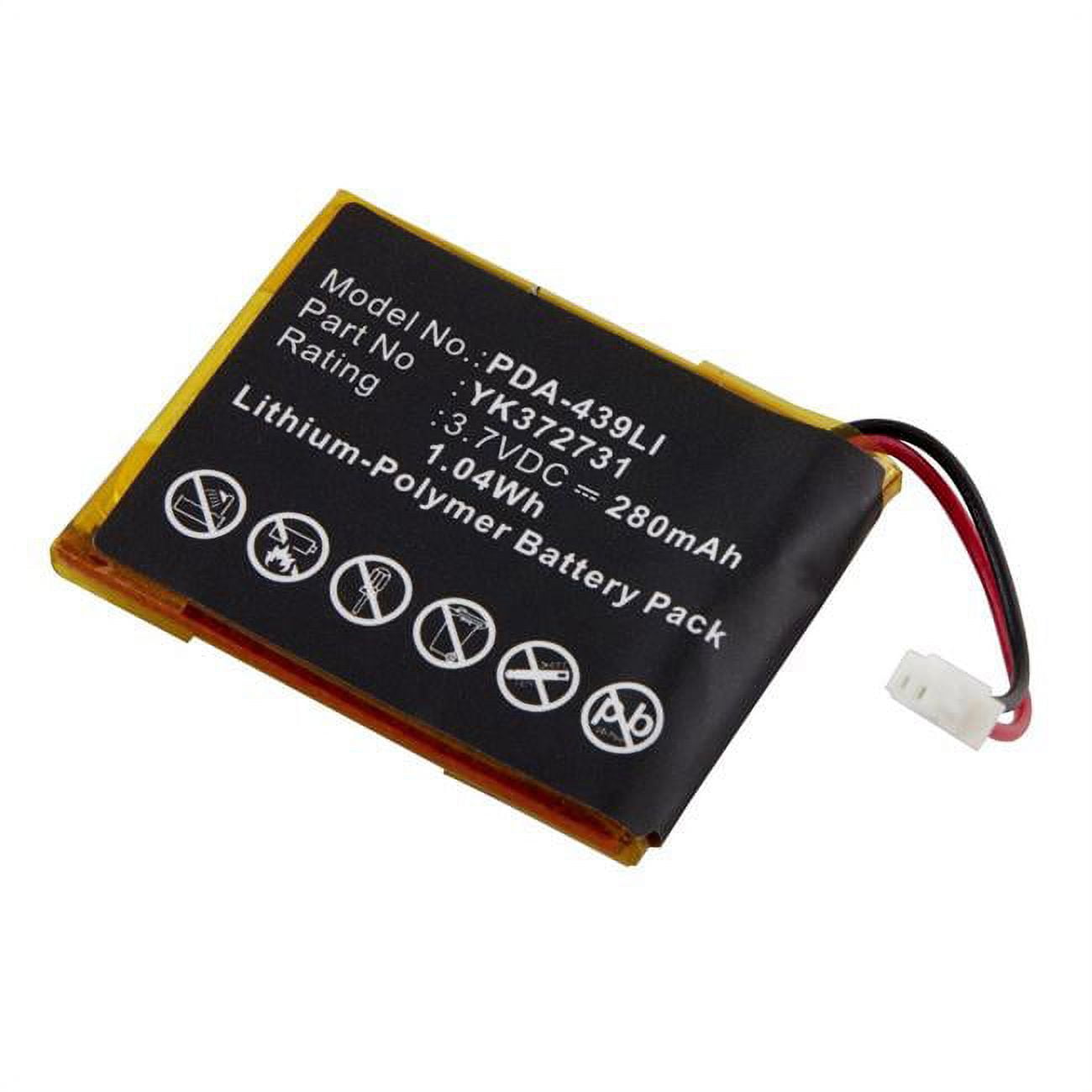 Picture of Dantona PDA-439LI 3.7V & 280 mAh Replacement Lithium-Ion Battery Fits for Golf Buddy YK372731 GPS